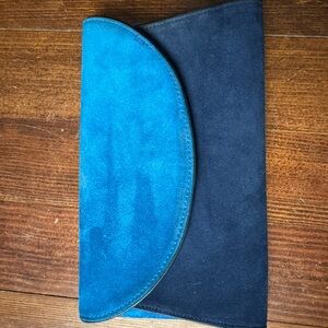Diane Von Furstenberg Blue and Black Clutch